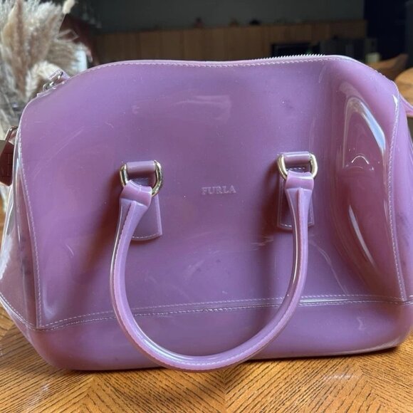 Preowned Furla Mauve Jelly Candy Bag - Picture 1 of 6